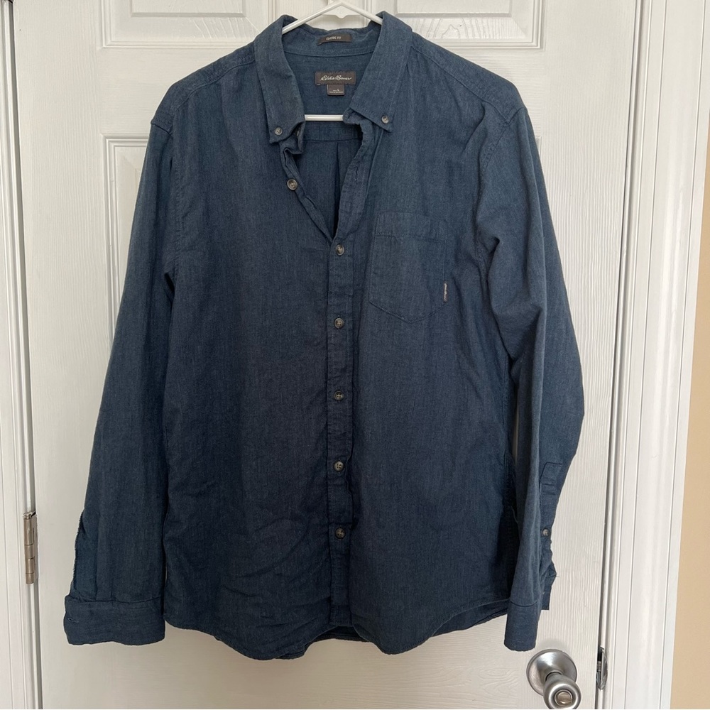 Eddie Bauer button up shirt, Men’s size L.